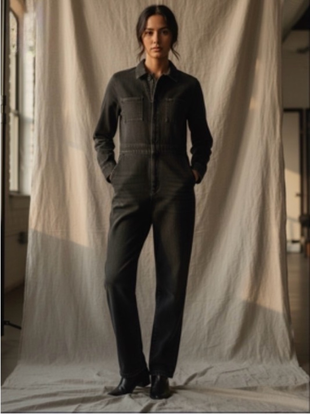 Lee Union-Alls black denim jumpsuit soft